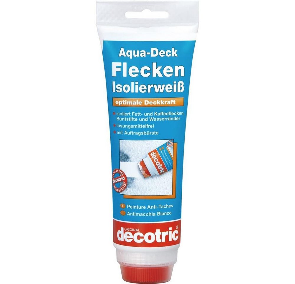 PUFAS Isoliergrundierung decotric Aqua-Deck Flecken Isolierfarbe, Weiß 250 ml von PUFAS