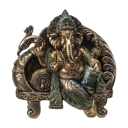 Pacific Giftware Ganesha Figur auf Pfauen Thron | Statue Buddha Gott von Pacific Giftware