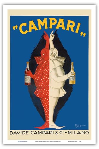 Campari - Davide Campari & Co. - Milano, Italien - Vintage Werbeposter von Leonetto Cappiello c.1921 - Master Art Print 30,5 x 45,7 cm von Pacifica Island Art