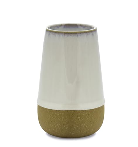 Paddywax Duftkerzen Premium Kin Range Kerze im wiederverwendbaren, glasierten Keramiktopf, 283 g, Jasmin + Bambus von Paddywax