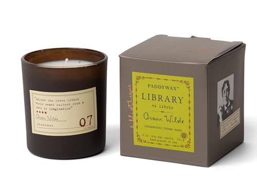 Paddywax Scented Candles Library Collection Luxury Artisan Kerze, 170 g, Oscar Wilde von Paddywax