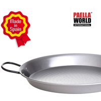 Paella World Original spanische Paella Pfanne Typ Valenciana 22cm Stahl poliert mit Griffen von PaellaWorld International