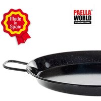Paella World Original spanische Paella Pfanne Typ Valenciana 46cm emailliert von PaellaWorld International