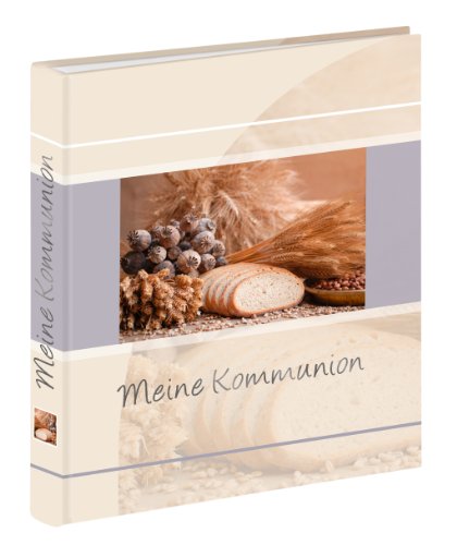 Pagna 12447-15 Kommunionsalbum 210 x 250 mm, Bergpredigt, Motivdruck laminiert, 40 und 4 Seiten für persönliche Eintragungen, deutscher Vorspann von Pagna