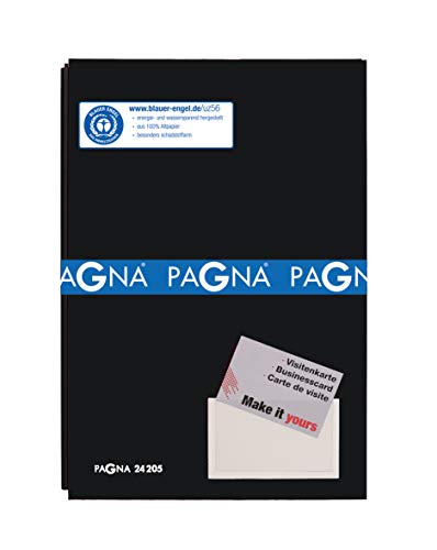 Pagna Unterschriftsmappe schwarz, 20-teilig, mit Color-Einband und dehnbarem Rücken von Pagna