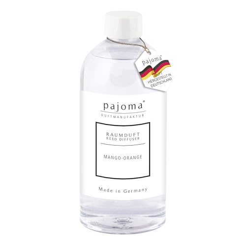 pajoma® Raumduft Nachfüllflasche 500 ml, Mango-Orange | Nachfüller für Lufterfrischer | intensiver und hochwertiger Duft in Premium Qualität von pajoma