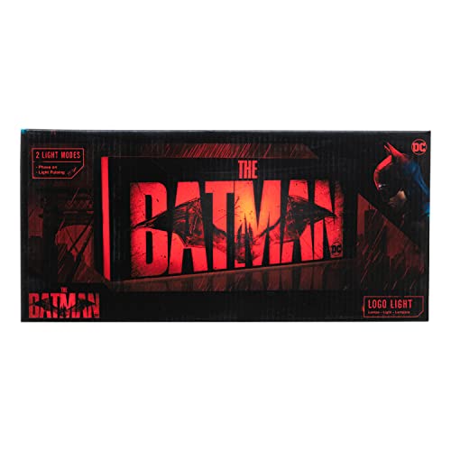 Paladone The Batman Leuchte Logo schwarz/rot, bedruckt, aus Kunststoff, in Geschenkverpackung. von Paladone