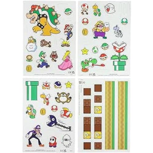Nintendo Official Licensed Super Mario Bros Refrigerator Magnets by Paladone, 63 Iconic Mario Character Magnetic Set, Retro Gaming Gift Decor for Whiteboards, Fridge and Locker Decorations von Paladone