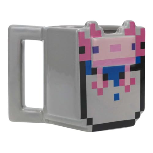 Paladone Minecraft Eimer mit Axolotl Tasse | Neuheit Minecraft Merch | 400ml (13 fl oz) von Paladone