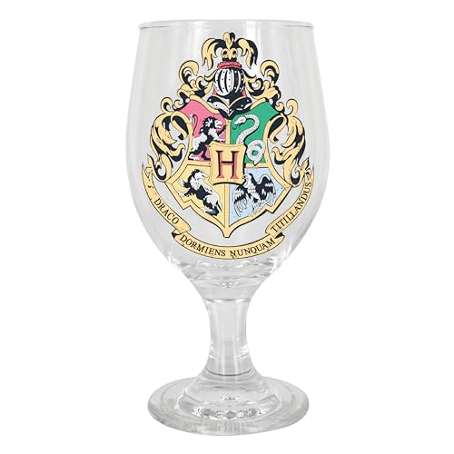 Paladone Harry Potter Hogwarts-Wappen Farbwechsel Trinkglas, mehrfarbig, 9 x 9 x 17 cm von Paladone