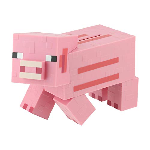 Paladone Minecraft Pig Money Bank 19cm-Officially Licensed Merchandise, Pink von Paladone
