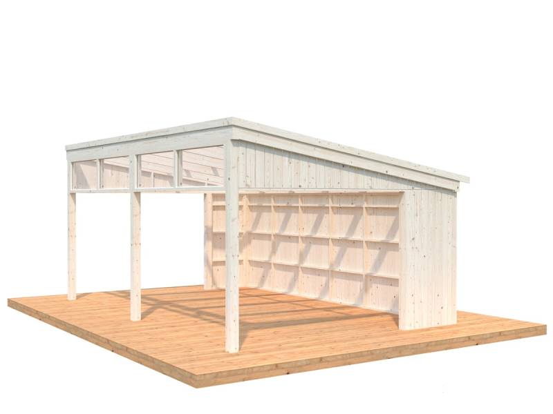 Palmako Pavillon Nova 21,5 m² Kit naturbelassen von Palmako