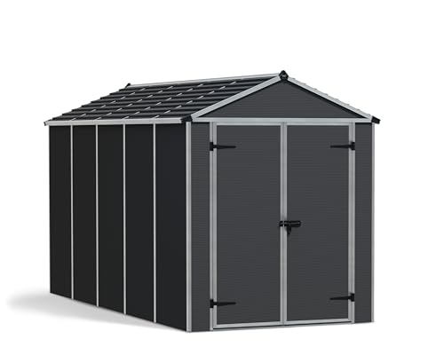 Canopia Palram Kunststoff Gerätehaus Rubicon 6x12 grau 379x185x217 cm von Palram