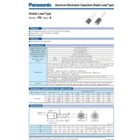 Panasonic Elektrolyt-Kondensator radial bedrahtet 3.50mm 470 µF 25V 20% (Ø) 8.00mm Tape cut von Panasonic