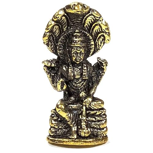 Panotophia Miniatur Vishnu - 20 g; 3.5 cm Figur Messing von Panotophia