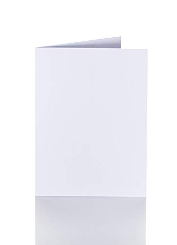 25 Faltkarten A6 240g/m² Weiß für Briefumschläge im Format DIN C6 von Paper24