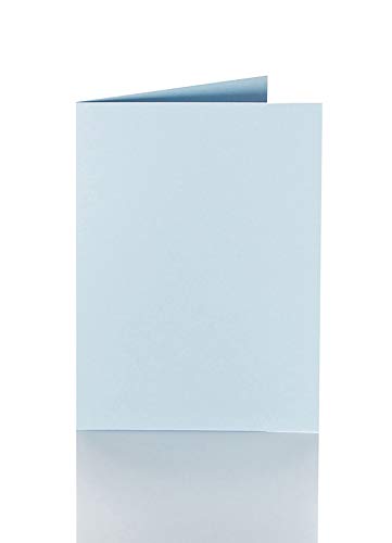 Faltkarte 12x17 cm 240 g/qm 25 Stück in Hellblau von Paper24