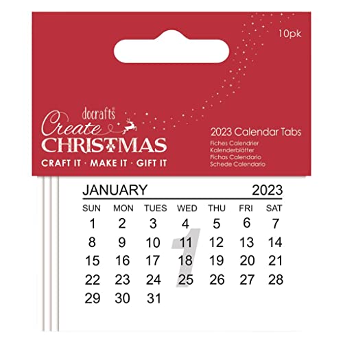 Papermania Create Christmas 2023 Kalender, 10 Stück von Papermania