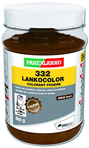 Parexlanko, 332 LankoColor Farbpulver für Mörtel, Zement, Kalk oder Gips, Dunkelbraun, 800 g von Parexlanko