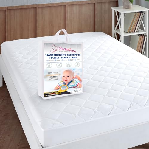 Parpalinam Matratzenschoner 140 x 200 Wasserdicht 100% Baumwolle - Nässeschutz Matratzenschoner Wasserdicht Inkontinenzauflage - Mattress Protector Inkontinenz wasserdichte Matratzenauflage von Parpalinam