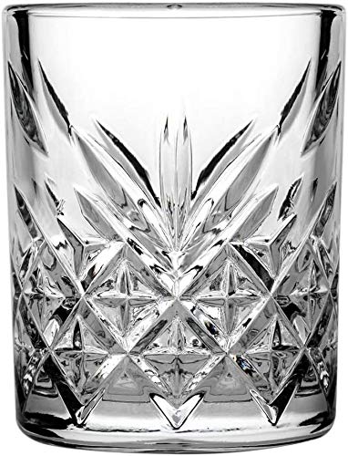 Pasabahce 52780 Shot Glas Stamper Timeless im Kristall-Design, Höhe 6,2 cm~65 ml, 4 Stück, Retro-Design von Pasabahce