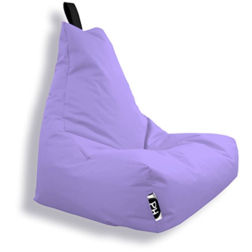 PATCH HOME Patchhome Lounge Sessel XL Gamer Sessel Sitzsack Sessel Sitzkissen In & Outdoor geeignet fertig befüllt | XL - Flieder - in 2 Größen und 25 Farben von PATCH HOME