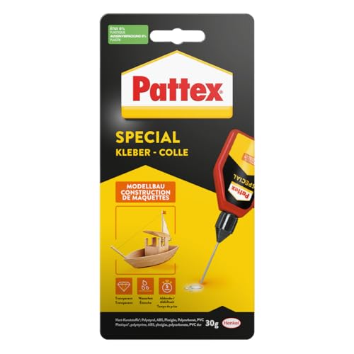 Pattex PXSM1 Spezialkleber Modellbau, für Kunststoff, Flasche mit 30 g von Henkel