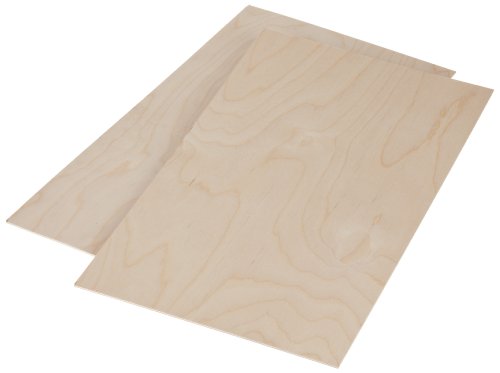 Pebaro 335-2 2 Laubsägeplatten, 3mm Sperrholz 30 x 50 cm, natur, unbedruckt, zum Aussägen mit Laubsägebogen, Laubsägen, Basteln mit Holz, Zubehör Laubsägearbeiten von Pebaro
