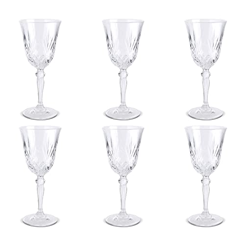 Peill+Putzler Germany 6er Set Weinkelche, 240 ml Volumen, Stabiler Fuß, Kristallgläser mit einem schlichten Design, Weingläser für Wasser, Saft & Cocktail, Trinkgläser von Peill+Putzler Germany