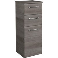 Saphir Unterschrank "Quickset Badschrank mit 1 Tür und 2 Schubladen, 35 cm breit", Badezimmer-Unterschrank inkl. Türdämpfer, Griffe in Chrom Glanz von Saphir