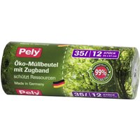 Pely Müllbeutel Pely Öko-Müllb. Zugb. 35l 35,0 l grün von Pely