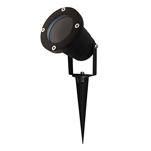 LED Strahler | GU10 | IP65 | 1m Kabel | 230 V | Gartenstrahler Gartenleuchte Aussenlampe Bodenstrahler Spot | max 35 W | mit Erdspieß | 1 Stück von PerfectHD