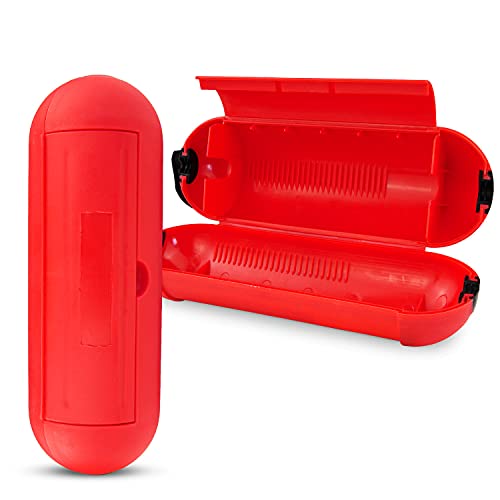 Outdoor Safebox | Sicherheitsbox Schutzbox Safe-Box Schutzkapsel | Schutzhülle für Kabel | Stromstecker Kabel Verlängerung | Rot | 1 Stück von PerfectHD