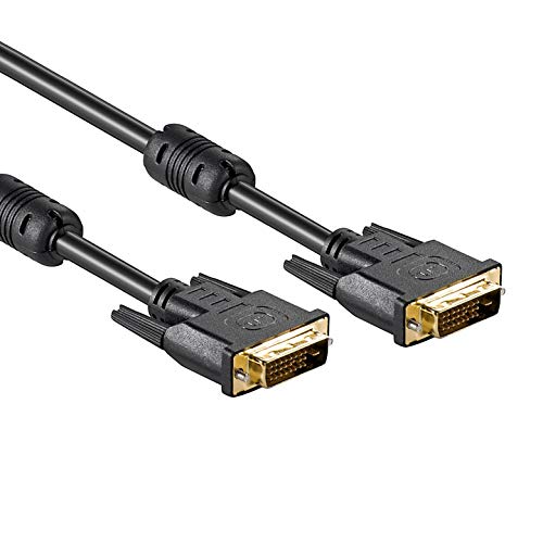 PerfectHD DVI Kabel | 0,5m | Premium Dual-Link | 24+1 | HDTV bis 2560x1600 | DVI Stecker auf DVI Stecker | 2X Ferritkern | Video PC Monitor Beamer | 0,5 Meter von PerfectHD