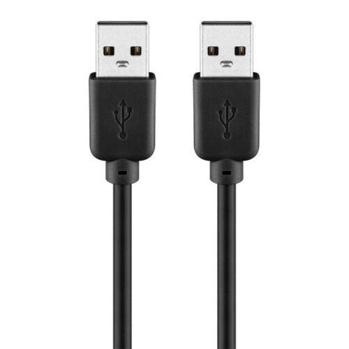 PerfectHD USB 2.0 Kabel | 3m | Verbindungskabel | Datenkabel bis 0,48 Gbit/s | USB 2.0 Stecker (Typ A) > USB 2.0 Stecker (Typ A) | Schwarz | 3 Meter von PerfectHD