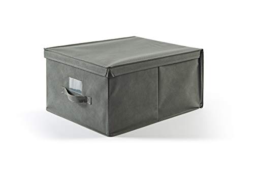 Perfekt mehr EasyBox Aufbewahrungsbox aus Kunststoff, Stoff, Asche, 40.0 x 50.0 x 25.0 cm von Perfetto