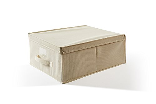 Perfetto Più EasyBox Aufbewahrungsbox aus Kunststoff, Stoff, naturfarben, 36 x 48 x 19 cm von Perfetto