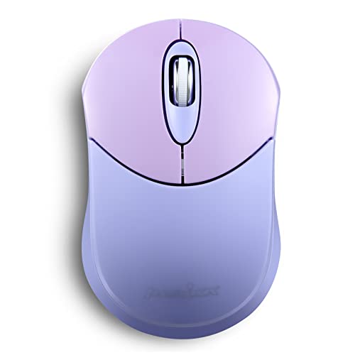 Perixx PERIMICE-802PP kabellose Bluetooth-Maus, tragbares Design, kompatibel mit Windows, iOS und Android-PC, Laptop, Tablet und Smartphone, Violett von Perixx