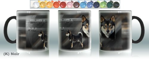 Mug Ceramique (K) Noir Hund Shiba Inu von Pets-easy.com