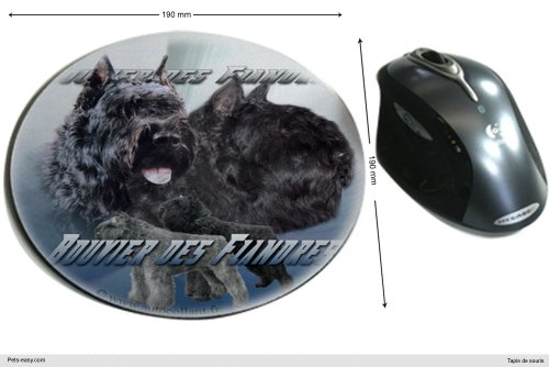 Tapis de souris tissu Hund Bouvier des Flandres von Pets-easy.com