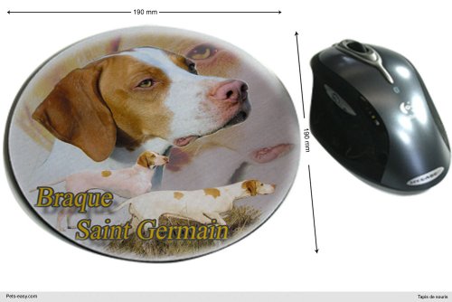 Tapis de souris tissu Hund Braque Saint-Germain von Pets-easy.com