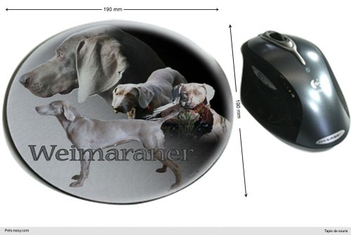 Tapis de souris tissu Hund weimaraner von Pets-easy.com