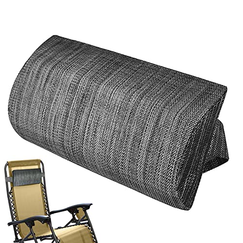 Ersatzkissen für Liegestuhl für Zero-Gravitys Stuhl mit elastischem Band, weiches Chaiselongue-Kissen zum Sonnenbaden, ergonomisches Kissen, abnehmbare Liege, Kopfstütze für Garten, Picknicks, Strand von Pewell
