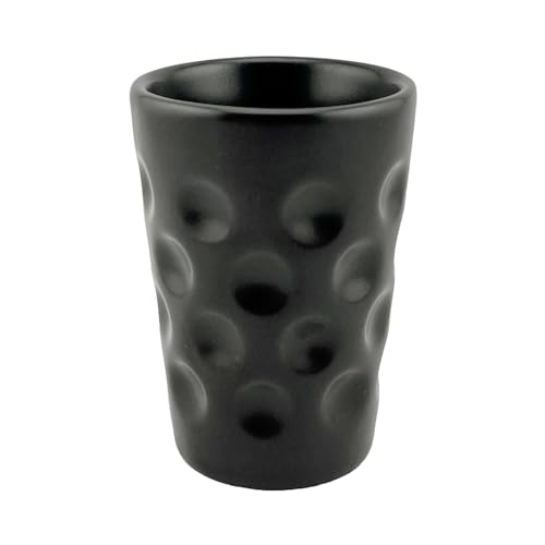 Dubbe Espressotasse (schwarz) | Dubbeglas Eierbecher | Schnapsglas aus Keramik | Pfalz Dubbebecher von Pfalz Schorle Edition