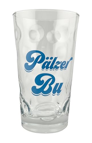 Pälzer Bu Dubbeglas 0,5 Liter - Das Schorleglas für einen echten Pfälzer von Pfalz Schorle Edition