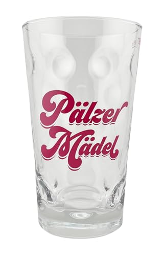 Pälzer Mädel Dubbeglas 0,5 Liter - Das Schorleglas für eine echte Pfälzerin von Pfalz Schorle Edition