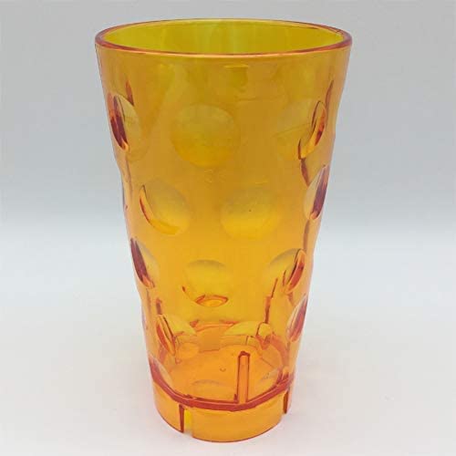 Dubbebecher 0,5 l (Orange) aus Plastik - mit Logofläche (Freifläche für Beschriftung oder Druck) - Pfalz Dubbeglas aus Polycarbonat von Pfalz Schorle Edition
