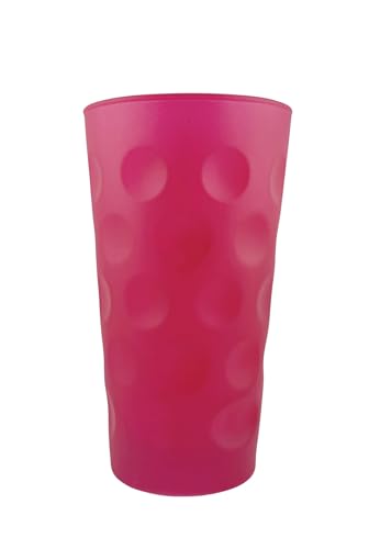 Pink Matt Farbiges Dubbeglas 0,5 L - Bunte Dubbegläser aus der Pfalz für Weinschorle, Schorleglas, Weinglas (Dubbeglas-Shop) von Pfalz Schorle Edition