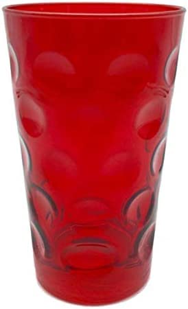 Rot Farbiges Dubbeglas 0,5 L (ganz gefärbt) Bunte Dubbegläser aus der Pfalz für Weinschorle, Schorleglas, Weinglas (Dubbeglas-Shop) von Pfalz Schorle Edition