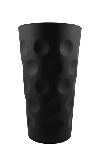 Schwarz Matt Farbiges Dubbeglas 0,5 L - Bunte Dubbegläser aus der Pfalz für Weinschorle, Schorleglas, Weinglas (Dubbeglas-Shop) von Pfalz Schorle Edition